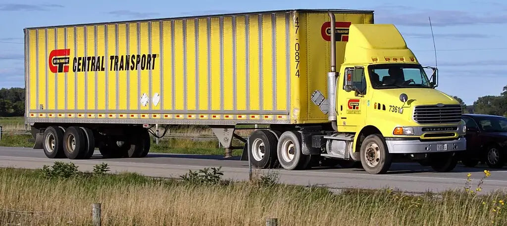 Central Transport freight truck, central transport tracking for outbound loads